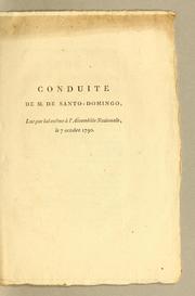 Conduite de M. de Santo-Domingo by Santo-Domingo M. de.