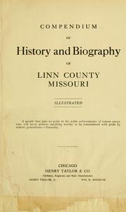 Cover of: Compendium of history and biography of Linn County, Missouri ... by 