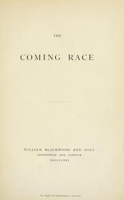 Cover of: The coming race.