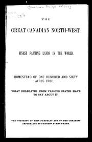 Cover of: The Great Canadian North-West by 