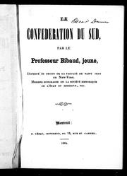 Cover of: La confédération du Sud