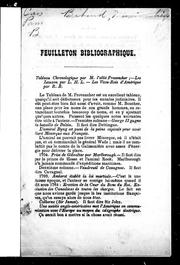 Feuilleton bibliographique by Maximilien Bibaud