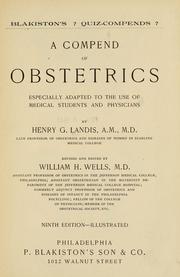 Cover of: A compend of obstetrics, especially adapted to the use of medical students and physicians