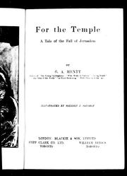 Cover of: For the temple: a tale of the fall of Jerusalem