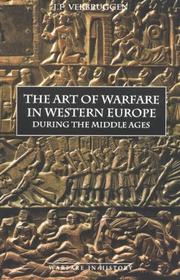 Cover of: The Art of Warfare in Western Europe during the Middle Ages from the Eighth Century (Warfare in History) by J.F. Verbruggen