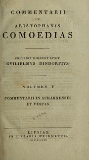 Cover of: Comoediae by Aristophanes