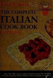Cover of: The complete Italian cook book by Rose L. Sorce