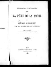 Recherches historiques sur la pêche de la morue et la découverte de Terre-Neuve par les Basques et les Bayonnais by É. Ducéré