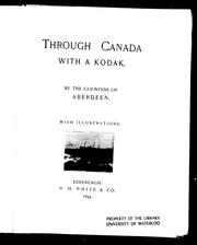 Cover of: Through Canada with a Kodak