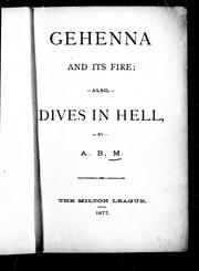 Gehenna and its fire by A. B. M.