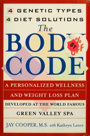 Cover of: The body code by Jay Cooper
