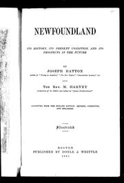 Cover of: Newfoundland by Joseph Hatton