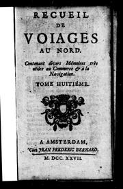 Cover of: Recueil de voiages au nord by J.-Frédéric Bernard, J.-Frédéric Bernard