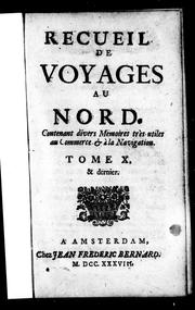Cover of: Recueil de voyages au nord by J.-Frédéric Bernard