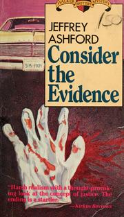 Cover of: Consider the Evidence by Jeffrey Ashford