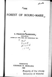 Cover of: The forest of Bourg-Marie