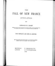 Cover of: The fall of New France, 1755-1760 by Hart, Gerald E.