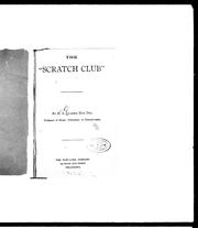 Cover of: The "Scratch Club"