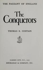 Cover of: The conquerors. by Thomas Bertram Costain