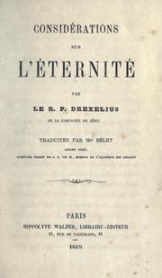 Cover of: Considérations sur l'éternité