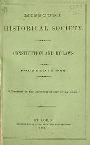 Cover of: Constitution and by-laws 