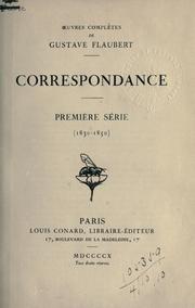 Cover of: Flaubert Correspondance (for translation)