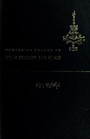 Cover of: Companion volume to The songs we sing by selected and edited by Harry Coopersmith.