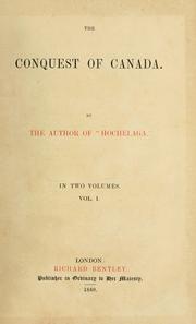 Cover of: The conquest of Canada.