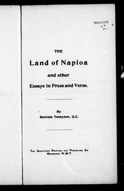 Cover of: The land of Napioa and other essays in prose and verse