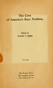 Cover of: core of America's race problem.
