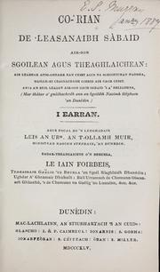 Cover of: Co-'rian de 'leasanaibh Said air-son sgoilean agus theaghlaichean ... by William Muir