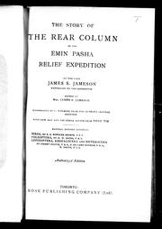 Cover of: The story of the rear column of the Emin Pasha relief expedition by Jameson, James S.