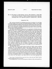 On new species of fossil sponges from the Siluro-Cambrian at Little Metis on the lower St. Lawrence by John William Dawson