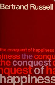 Cover of: Conquest of happiness by Bertrand Russell