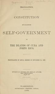 constitution puerto rico self government cuba establishing islands events allowed own its