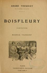 Cover of: Boisfleury by André Theuriet