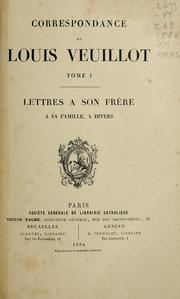 Cover of: Correspondance de Louis Veuillot. by Veuillot, Louis