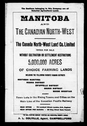 Manitoba and the Canadian North-West