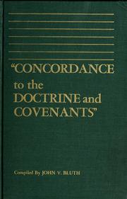 Cover of: Concordance to the doctrine and covenants