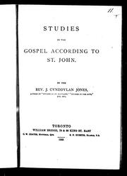 Cover of: Studies in the Gospel according to St. John