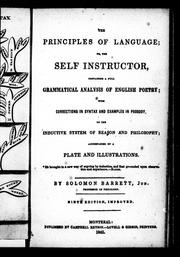 The principles of language, or, The self instructor by Solomon Barrett