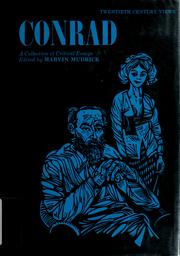 Cover of: Conrad; a collection of critical essays. by Marvin Mudrick