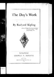 Cover of: The day's work by Rudyard Kipling
