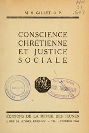 Cover of: Conscience chrétienne et justice sociale