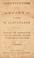 Cover of: Constitution of a society for abolishing the slave-trade
