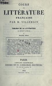 Cover of: Cours de littérature française: tableau de la littérature au 18e siecle.