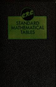 Cover of: C.R.C. standard mathematical tables