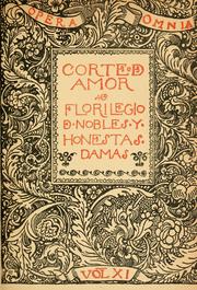 Cover of: Corte d'amor: florilegio d'honestas y nobles damas.
