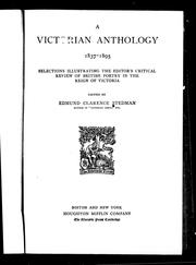 Cover of: A Victorian anthology, 1837-1895 by edited by Edmund Clarence Stedman
