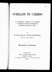 Cover of: Overland to Cariboo by Margaret McNaughton